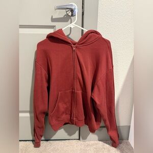 Skims Cotton Fleece Zip Up